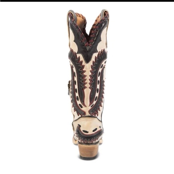 Freebird Wayne boot multi color-Black and Cream with red boots - Picture 5 of 6